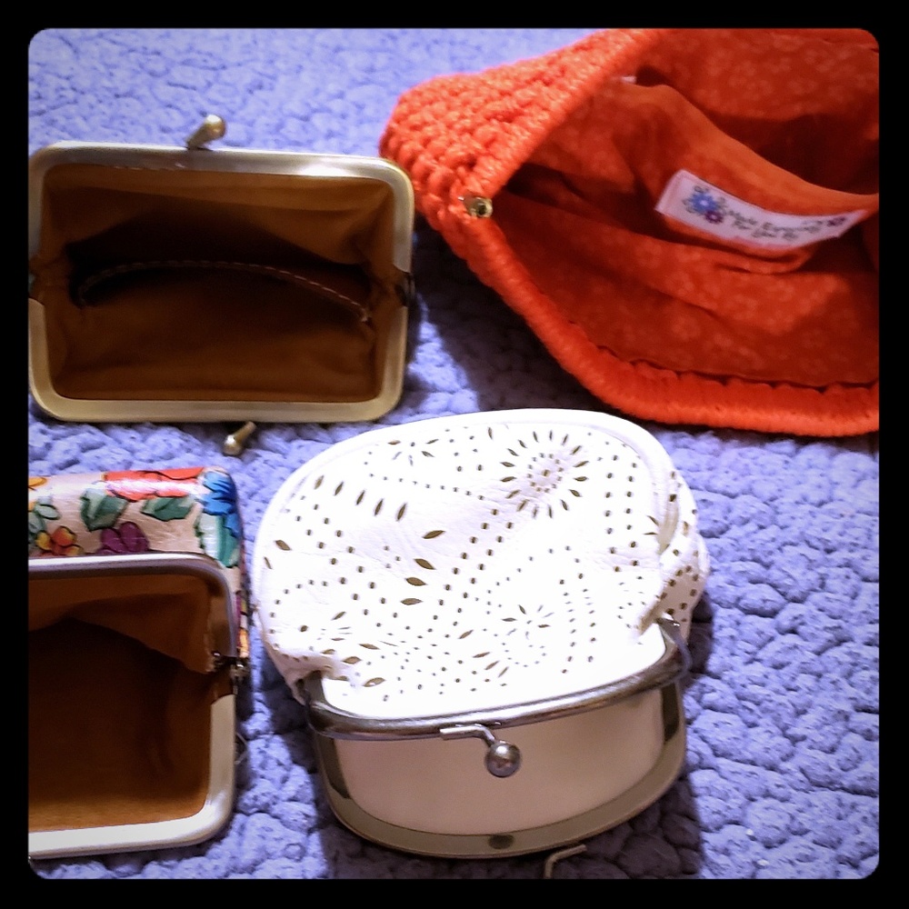 Coin purses and clutch